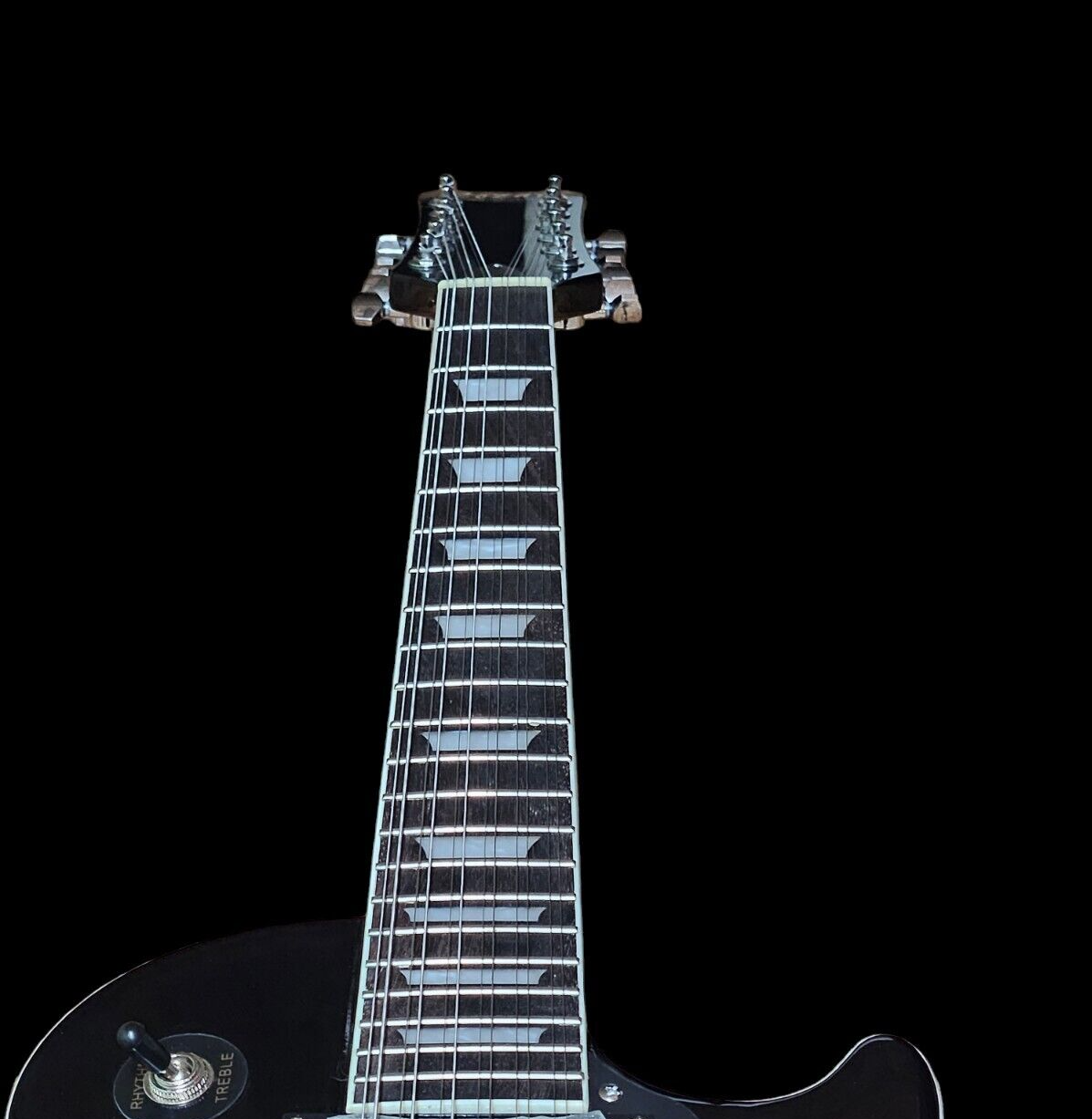 NEW 12 STRING ADAM JONES LP STYLE SILVER BURST SOLID MAHOGANY ELECTRIC GUITAR