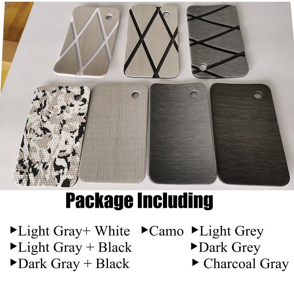Sample Solid EVA Foam Boat Decking Mat Marine Flooring Pad Gray Brown 4~5 Pieces