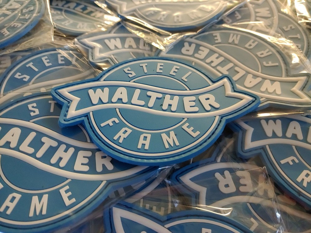 WALTHER - 2D & 3D PVC PATCH -WHITE & BLUE