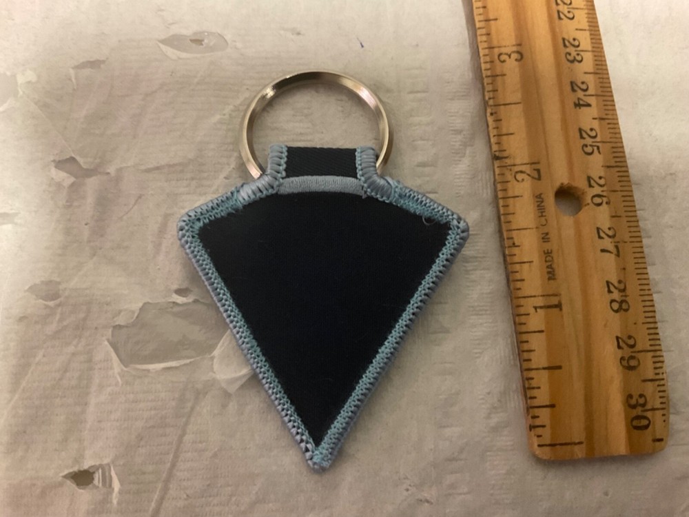 Massachusetts State Police Patch key chain.