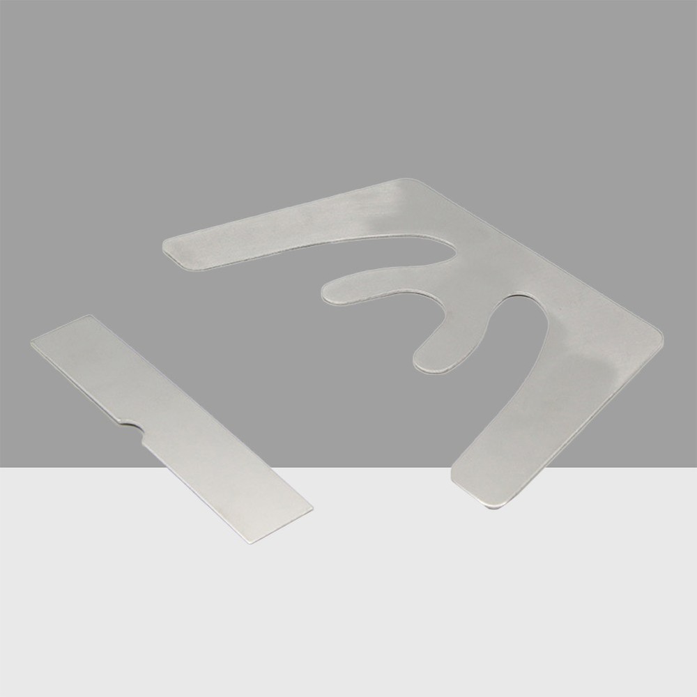 2 Pcs Stainless Steel Plate Fox Plane