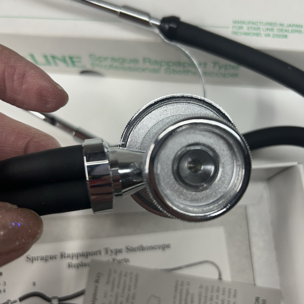 StarLine Sprague Rappaport Type Professional Stethoscope Black