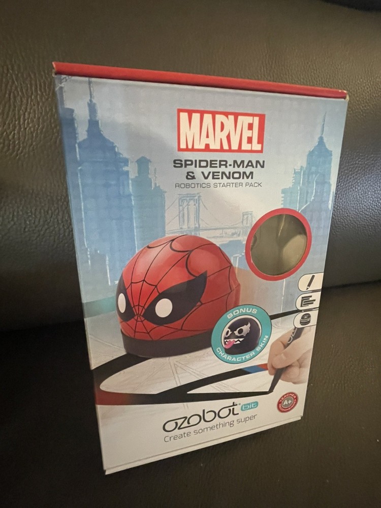 MAKE OFFER OZOBOT Marvel Spider-Man & Venom Robotic Starter Pack  Marvel