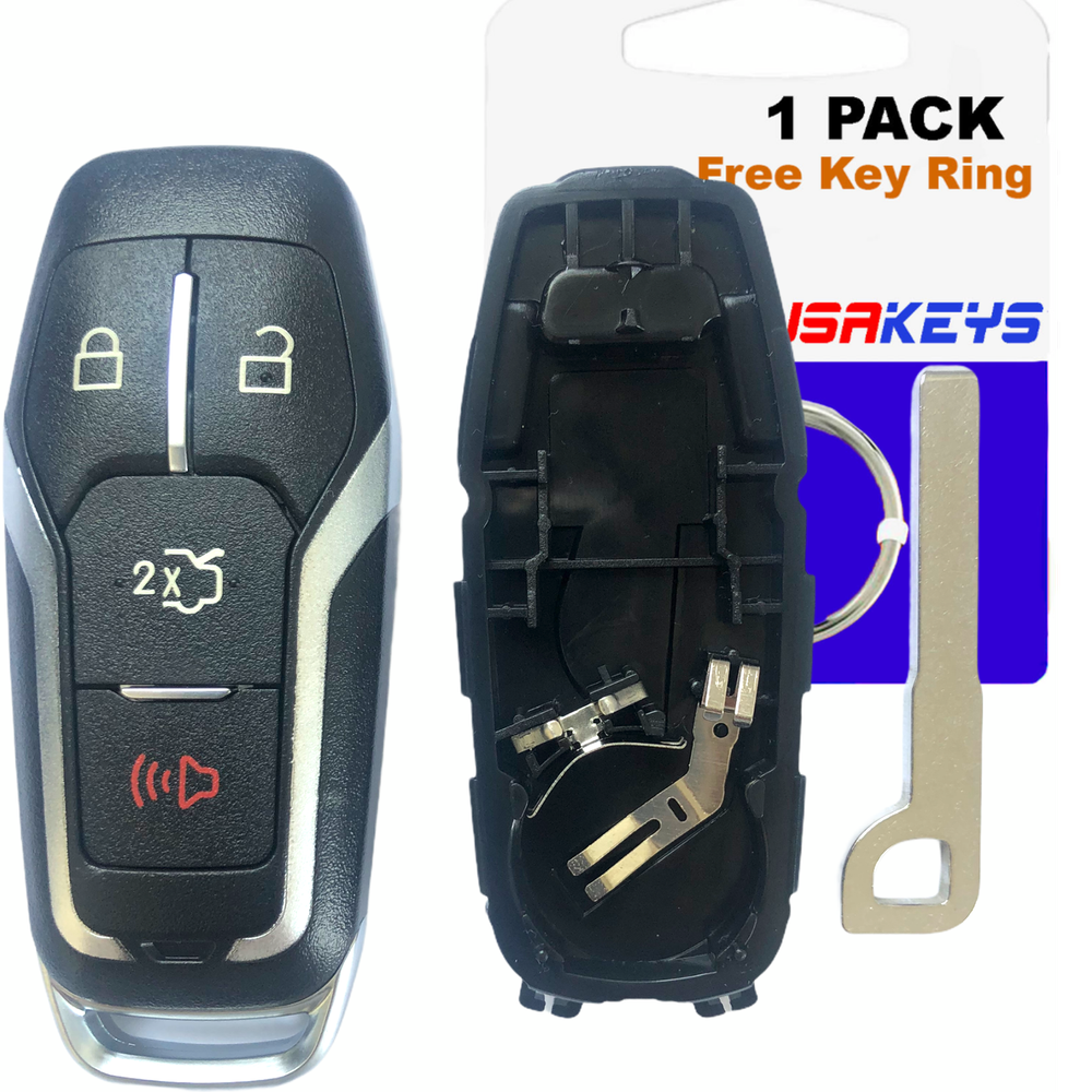 Remote Key Fob Uncut Shell Case For 2015 2016 2017 Ford Explorer Edge
