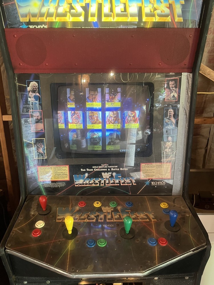 WRESTLEFEST ARCADE MACHINE by TECHNOS 1991 (Excellent Condition)
