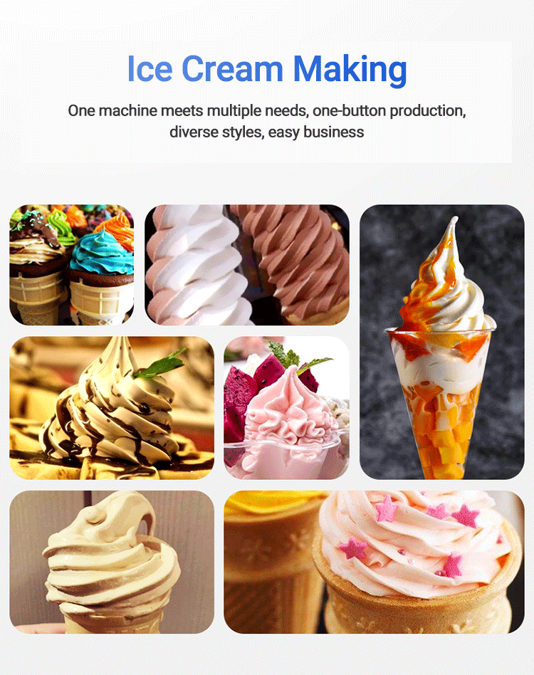 Automatic Fruit Yogurt Soft Ice Cream Machine Ice Cream Making Machine 1 Flavor