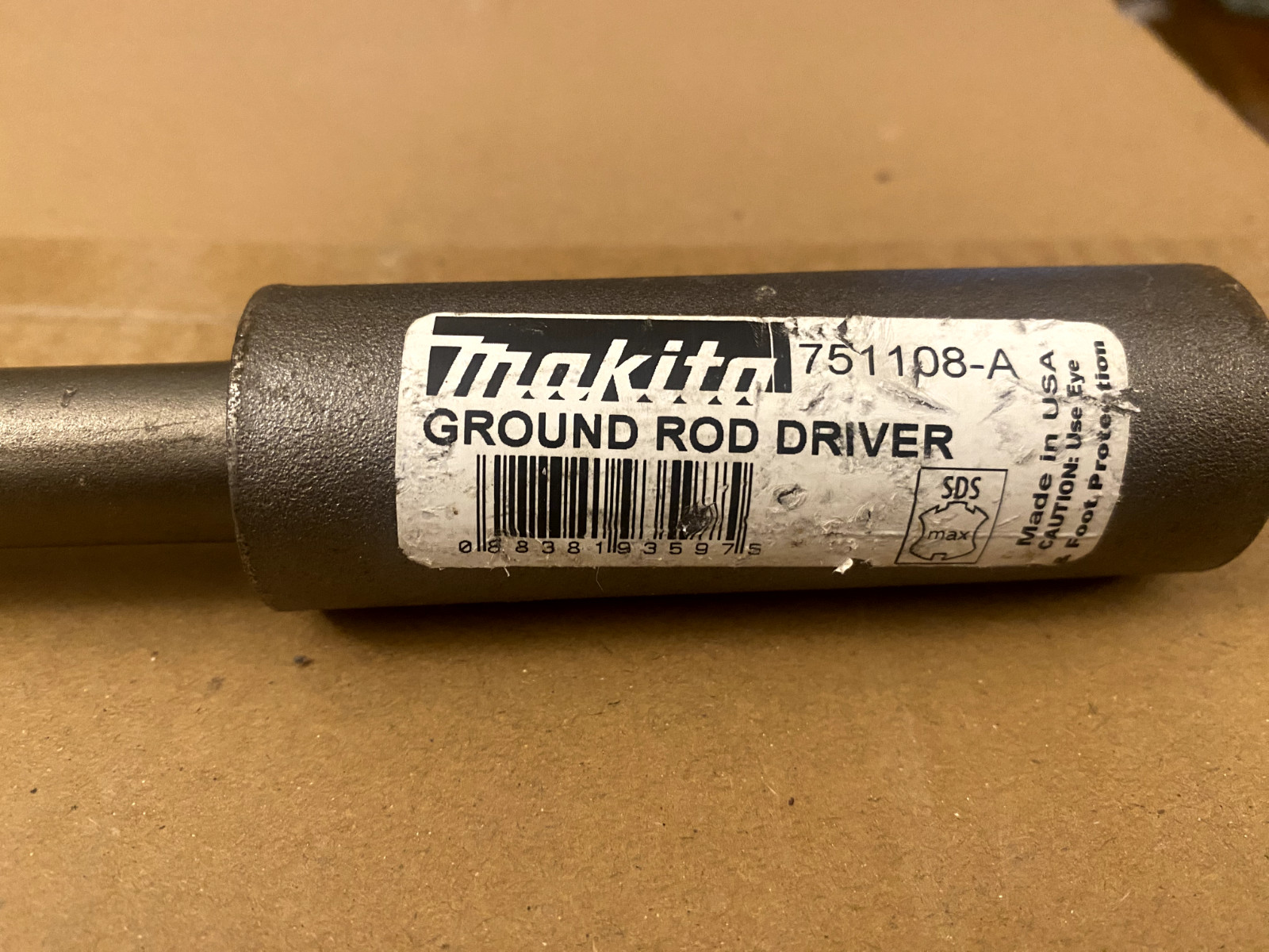 Makita 751108-A. 3/4" x 2‑3/4" x 10" Ground Rod Driver, SDS‑MAX