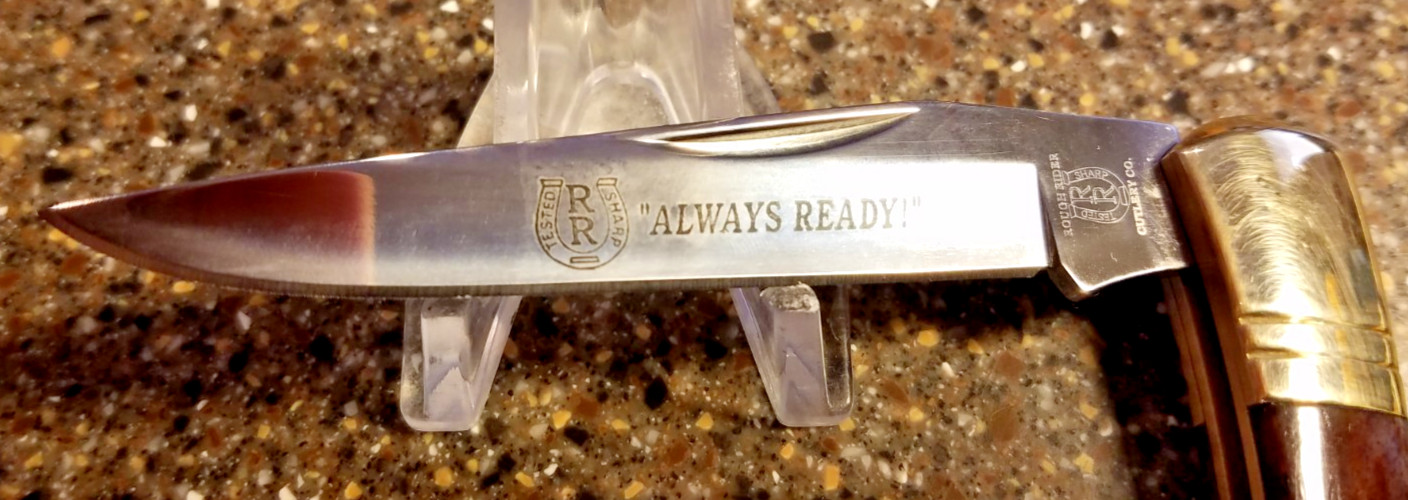 Rough Rider RR204, Brown Jigged Bone Texas Toothpick Lockback, 4-1/8", NEW, 2000