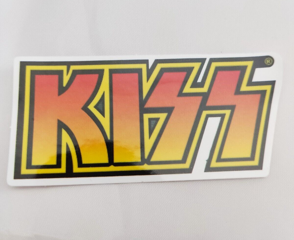 KISS Waterproof Vinyl Sticker decal Logo 3"x1.5"