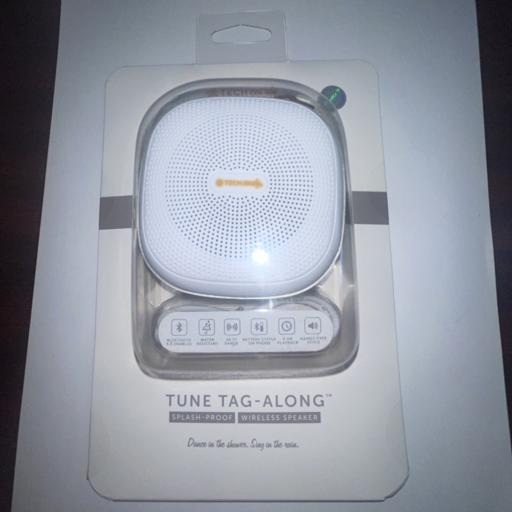 Tech Candy Tune Tag-Along Splash-Proof Wireless Speaker New & Sealed