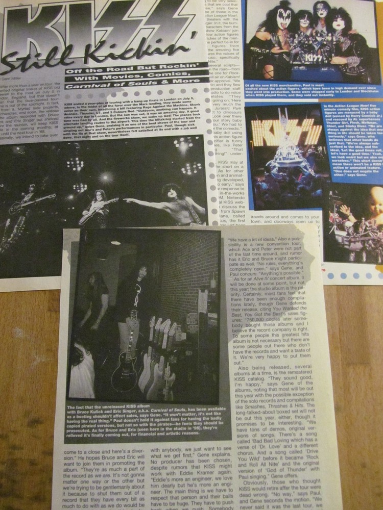 Kiss, Three Page Vintage Clipping