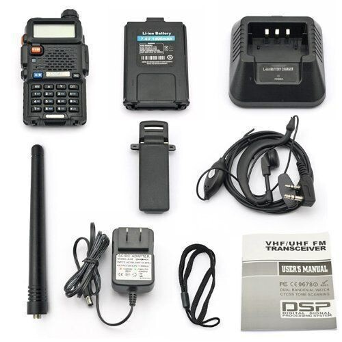 Baofeng UV-5R Upgraded Legal Version Dual Band Walkie Talkies Two Way Radio