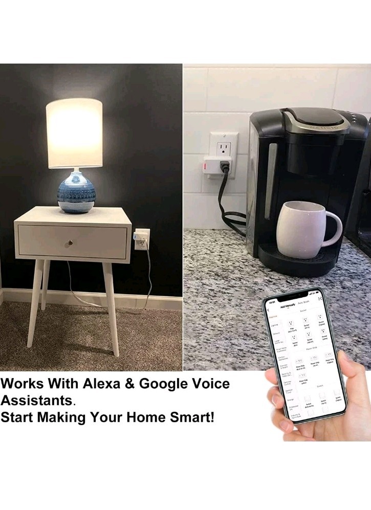 Mini Wifi Smart Plug Pack Of 2