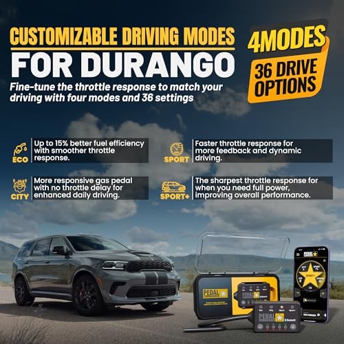 for Dodge Durango 2006-2026 Throttle Response Controller - 36 Driving Modes,