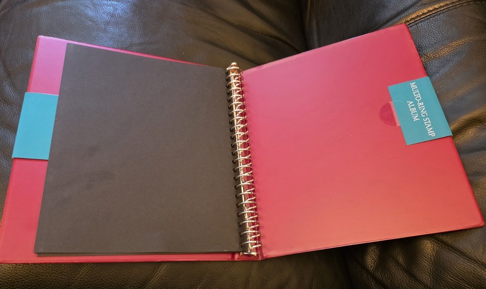 New WHS Red Multo Ring Multi Ring Stamp Album No insert Pages, Album Only