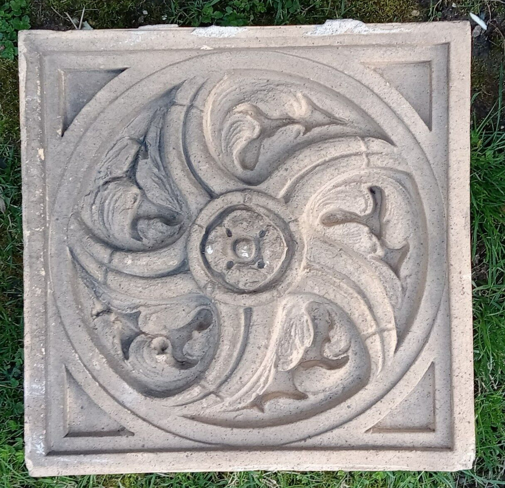 Architectural Terra Cotta Spiral Star Panel