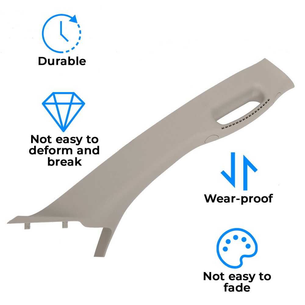 Pair Set Pull Grab Handle A Pillar Windshield Post Trim For 02-10 Dodge Ram