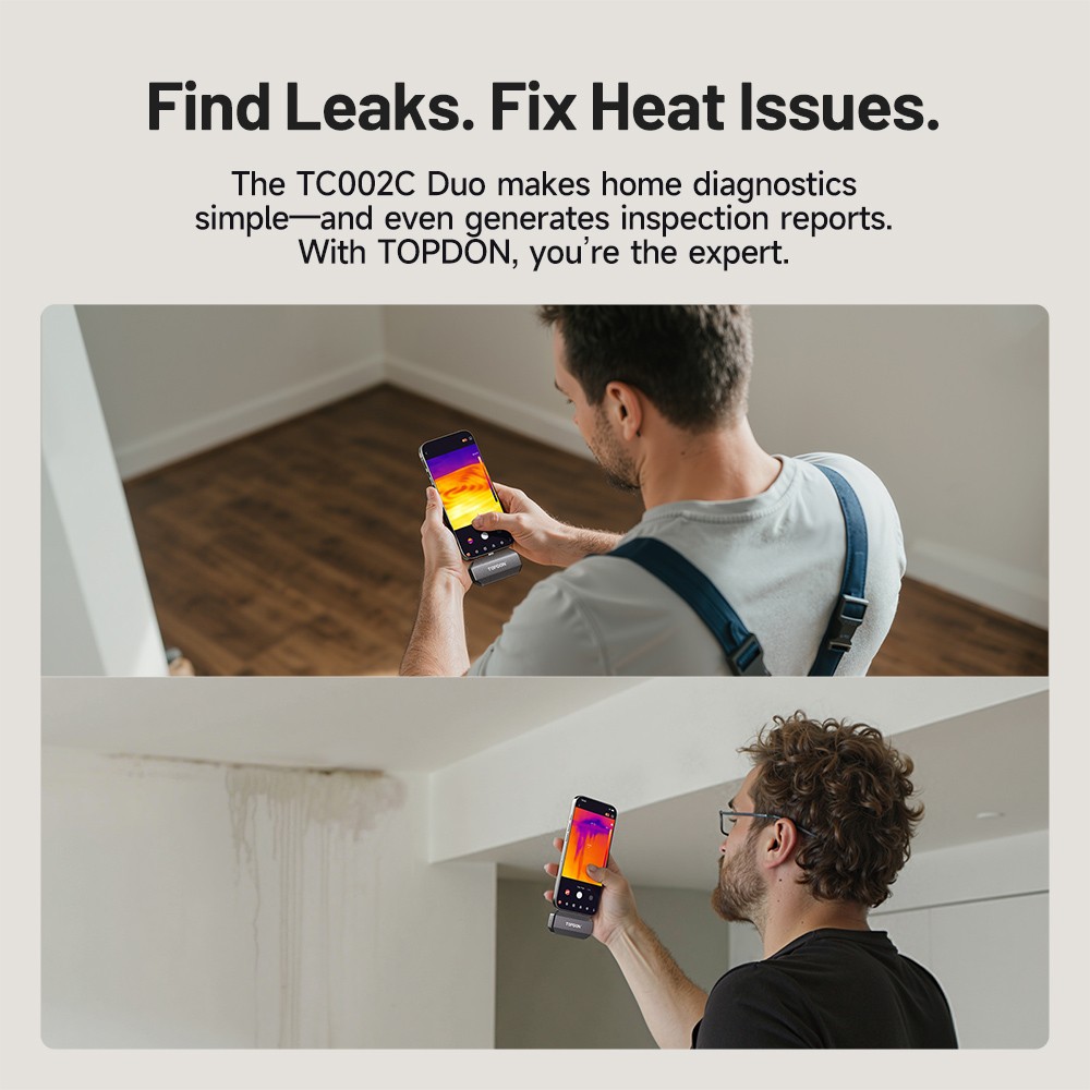 TOPDON TC002C Duo - High Resolution Thermal Imaging Camera USB-C IOS & Android