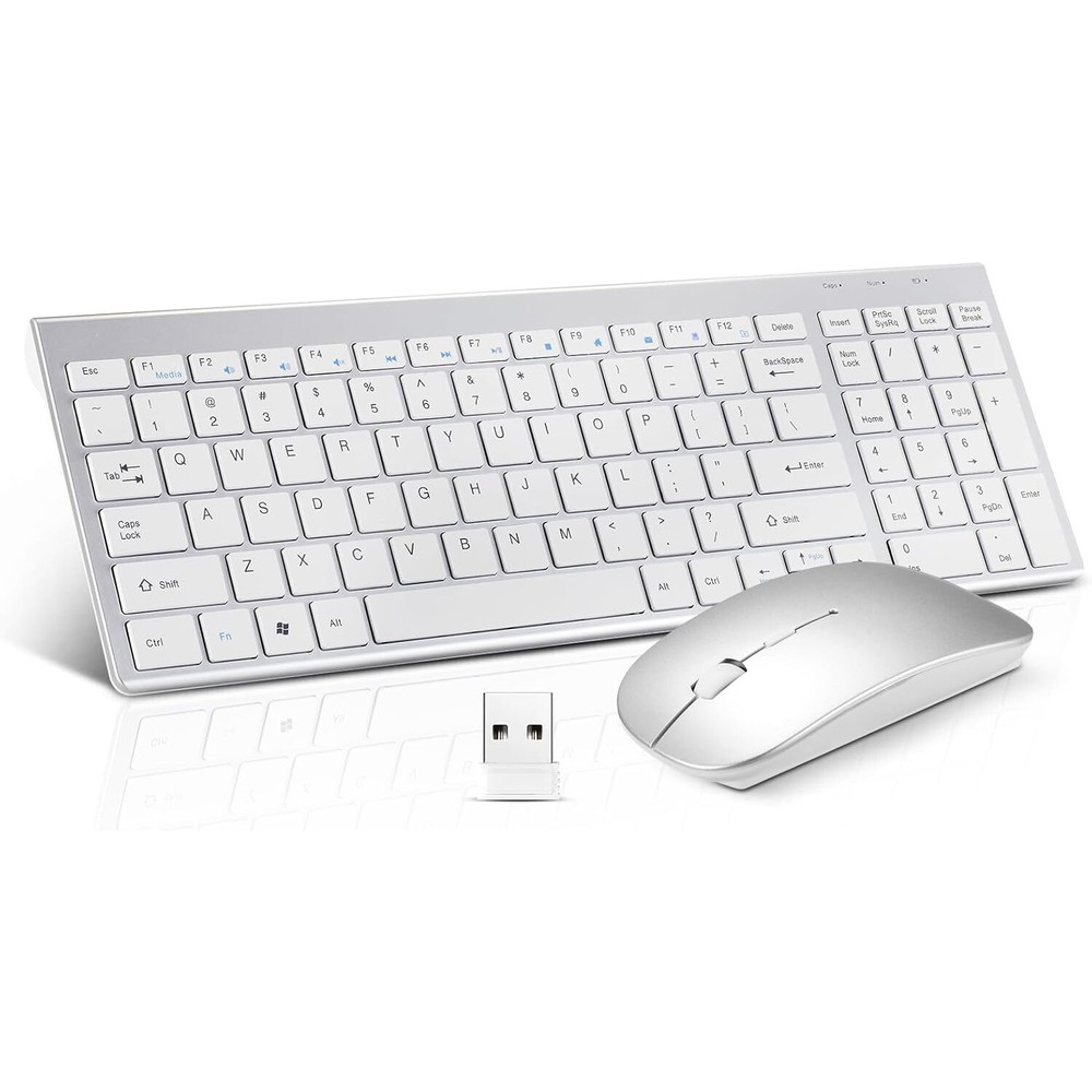 Mini Wireless Keyboard And Mouse Set Waterproof 2.4G For PC Laptop Mac Computer