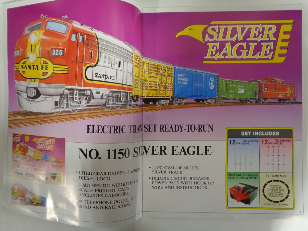 RARE MODEL POWER 1990 CATALOG FOR N TRAIN SETS