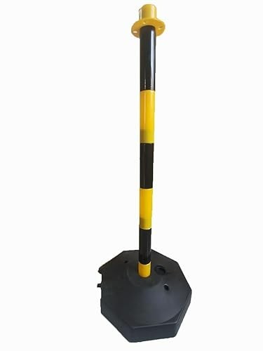 10 Pack Cylindrical Cone Portable Delineator PostCones with Fillable Base