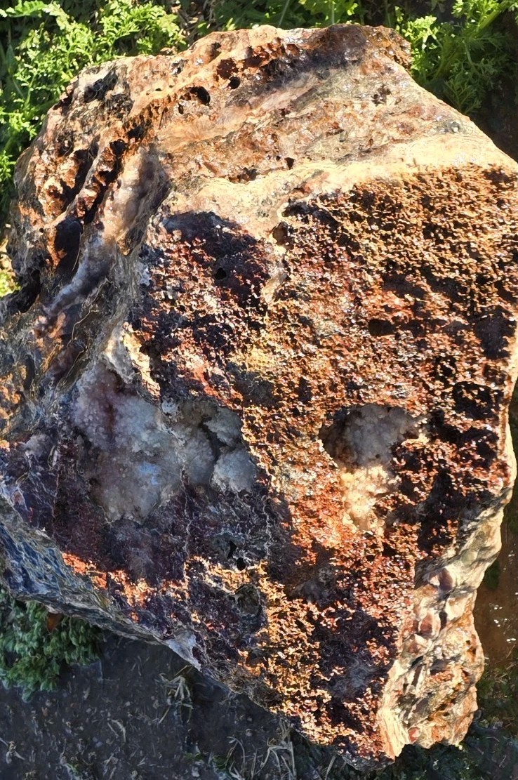 Large Heavy Raw Chunk Of Arizona Silver Copper Gold Ore Specimen 74.4 Lbs.