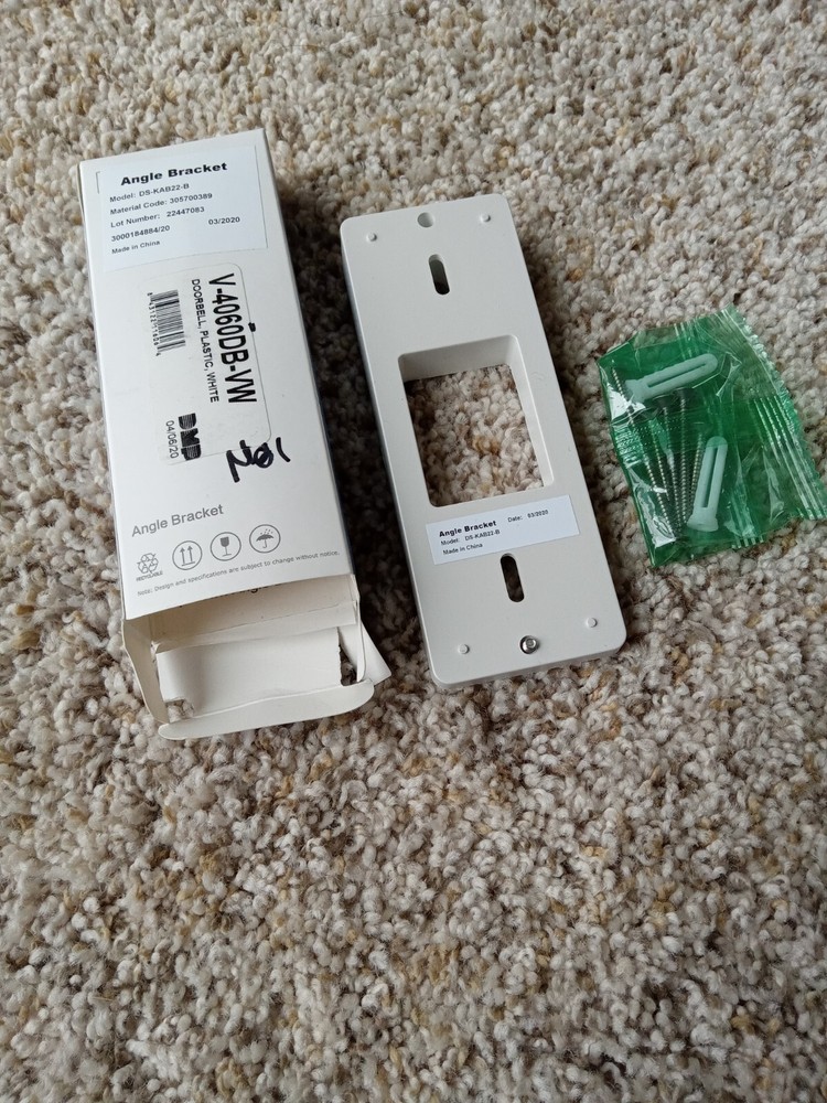 DMP V-4060DB-VW doorbell white angle bracket