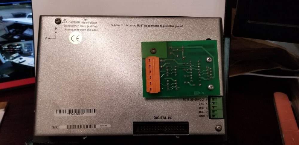 ROCKFORD SYSTEMS SCC-1000 PRESS CONTROL TOUCH SCREEN SCREEN VERSION 1.0