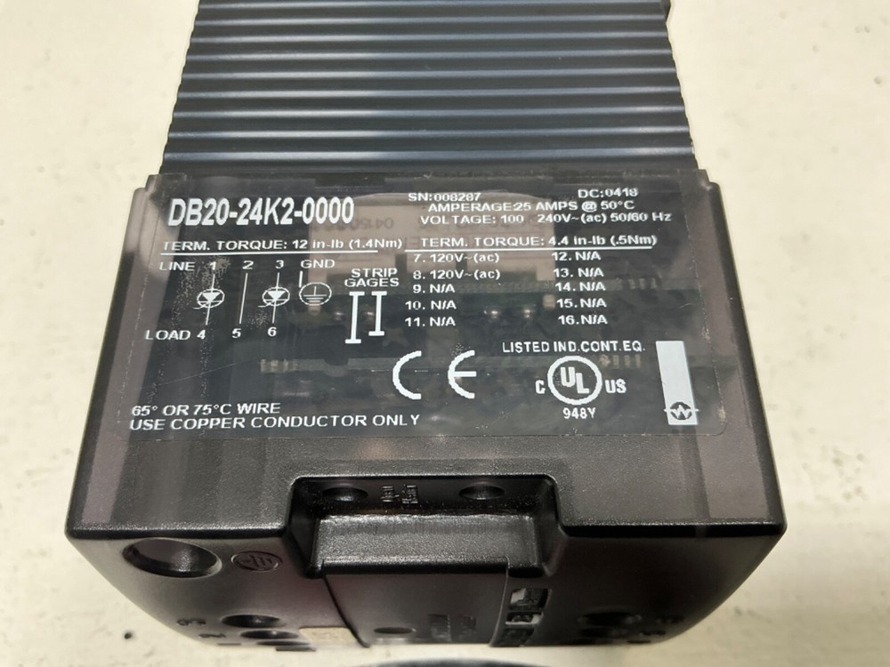 WATLOW DIN-A-MITE DB20-24K2-0000 SOLID STATE POWER CONTROLLER