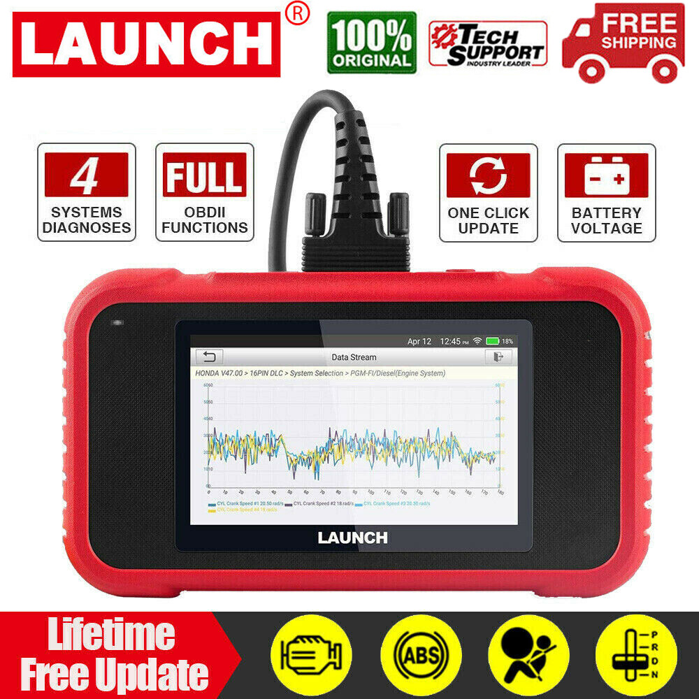 LAUNCH CRP123E OBD2 Scan Tool Car OBD Scanner Check Engine ABS SRS Transmission