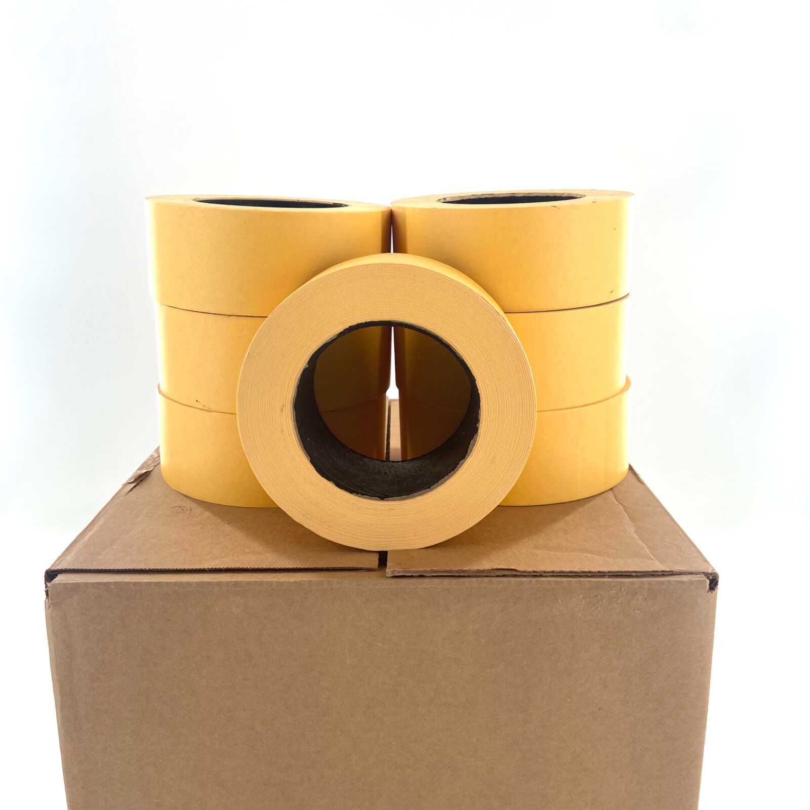 24 Rolls 2” X 60 Yards Yellow Automotive Painters Masking Tape BODYSHOP USA Made