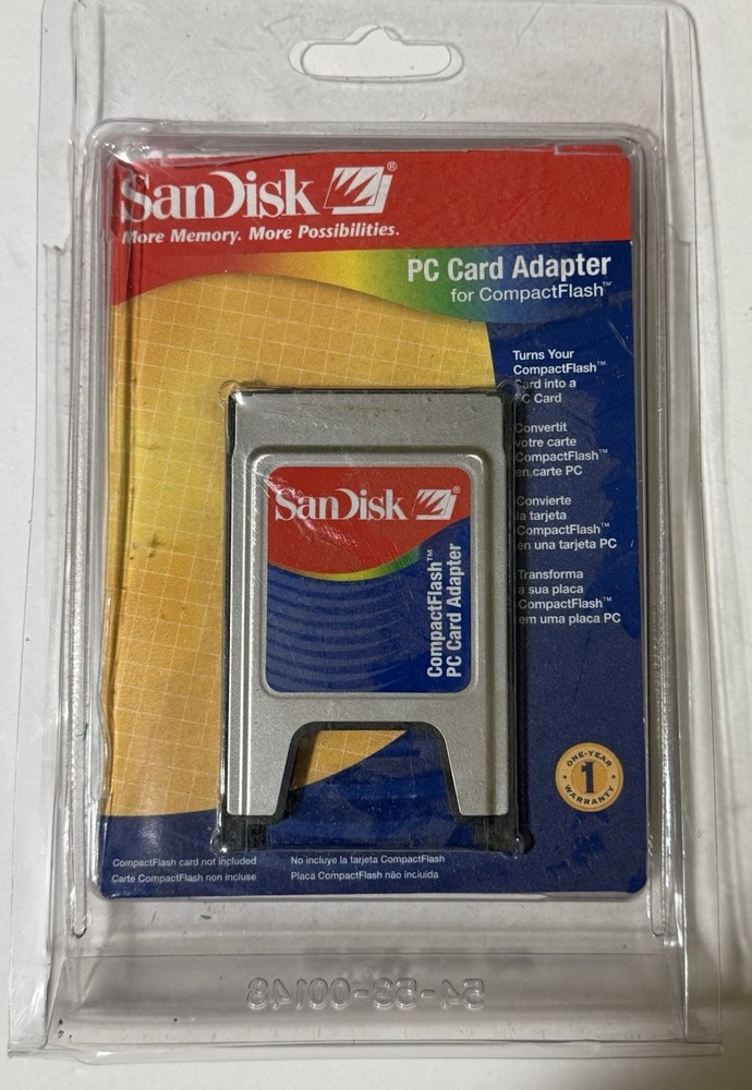 SANDISK COMPACT FLASH & 6-IN-1 PC CARD ADAPTER
