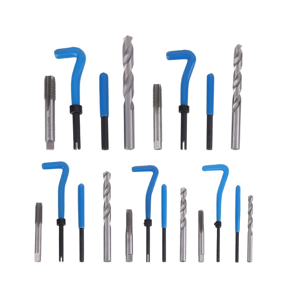 Helicoil Thread Repair Kit Inserts Breaking Pin Tools Screw Taps Drill Bits