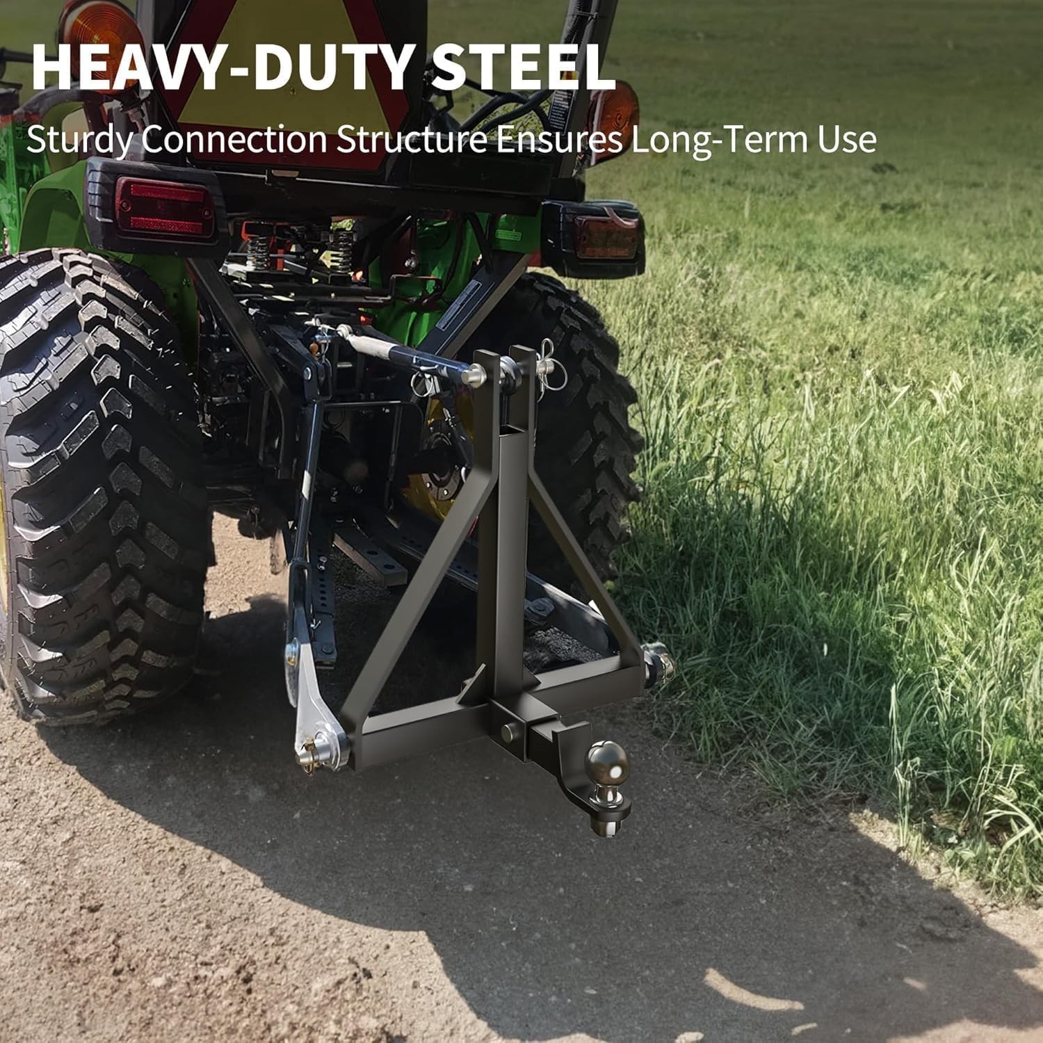 3 Point 3 PT Trailer 2" Receiver Hitch Tow Drawbar Adapter for CAT 1 Tractors US