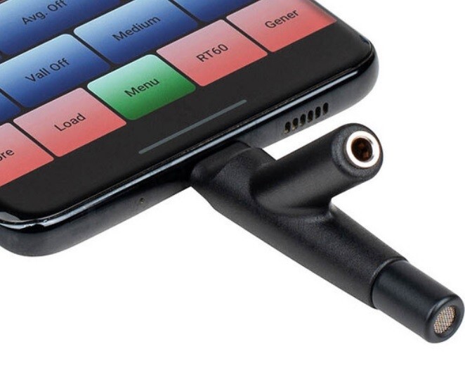 USB-C Calibrated Measurement Microphone for Apple/ Android iPhone iPad Tablet