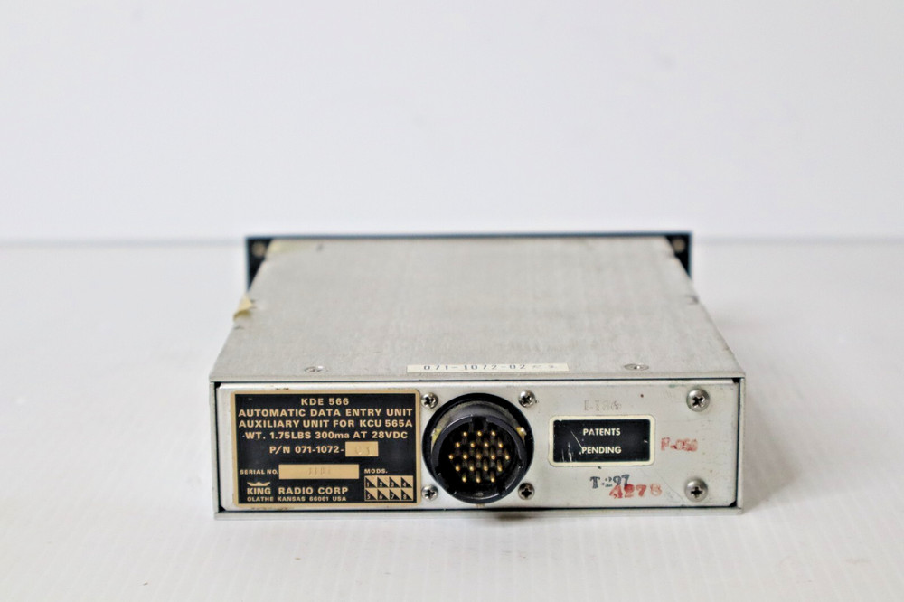 King KDE 566 Automatic Data Entry Unit Auxiliary Unit for KCU 565A (28 VDC)