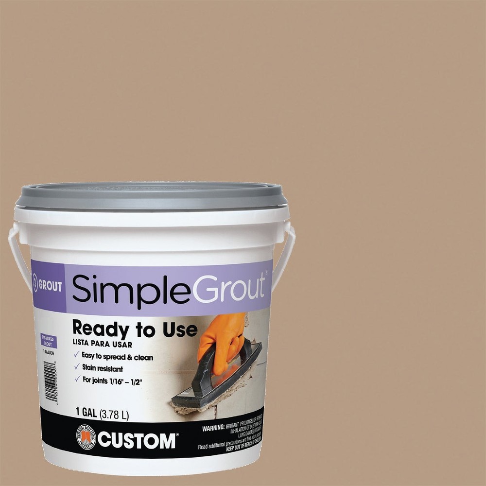 Custom Building Products Simplegrout Gallon Haystack Pre-Mixed Sanded Tile