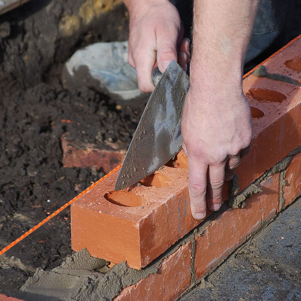 4 Roll Mason String Line #18, 500 ft Nylon Braided Construction String Line, ...