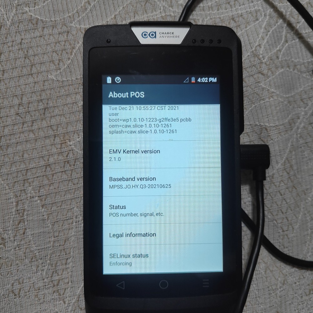 Wizard POS Q3 Machine With Charger