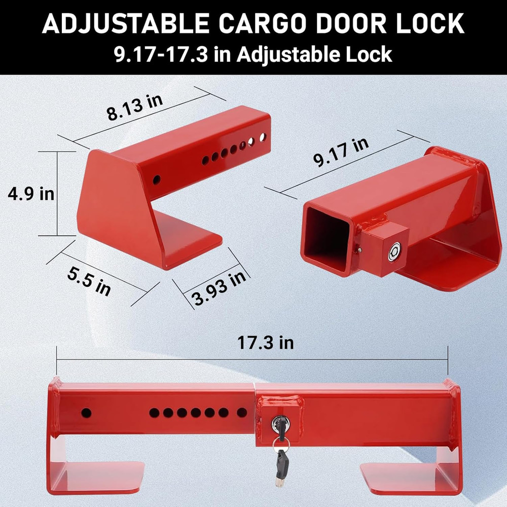 Heavy Duty Cargo Container Door Lock - Keyed Trailer & Van Security