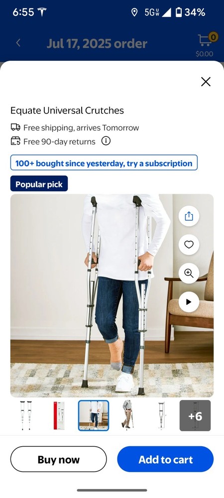 Equate Universal Crutches