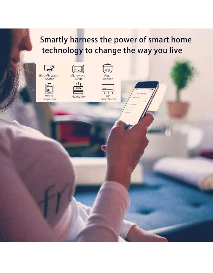 Smart Socket WiFi 4 Pack White YX-WS01 Compatible Alexa Google ESICOO