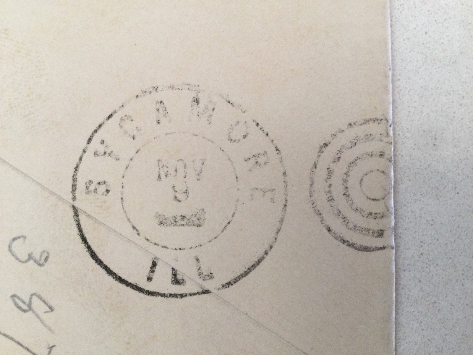 1870s Whitcomb & Kendall Chicago Sycamore Illinois Ad Postal Cover Scott #182 1c