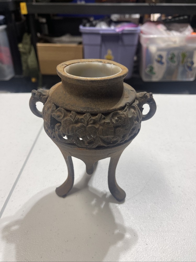 Incense Burner Cast Iron 6.5 Inches