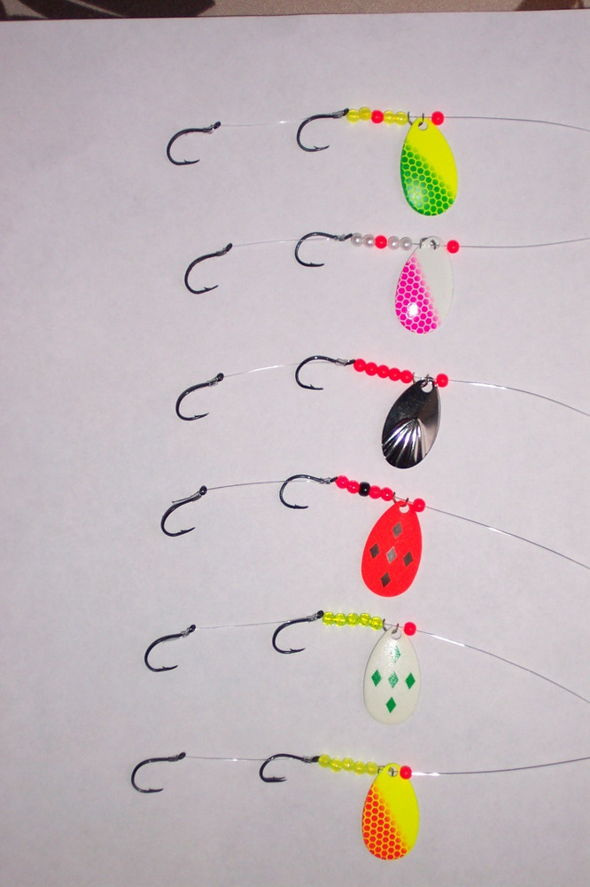 12 Walleye Spinners Crawler Harness