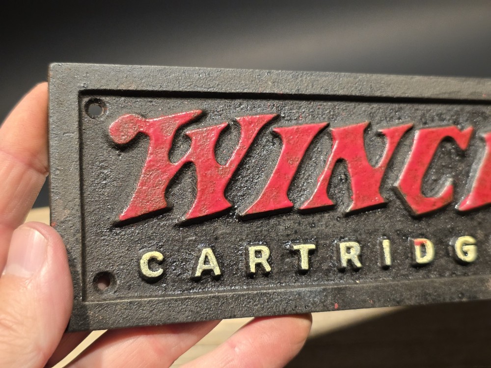 12" Cast Iron Winchester Plaque Sign