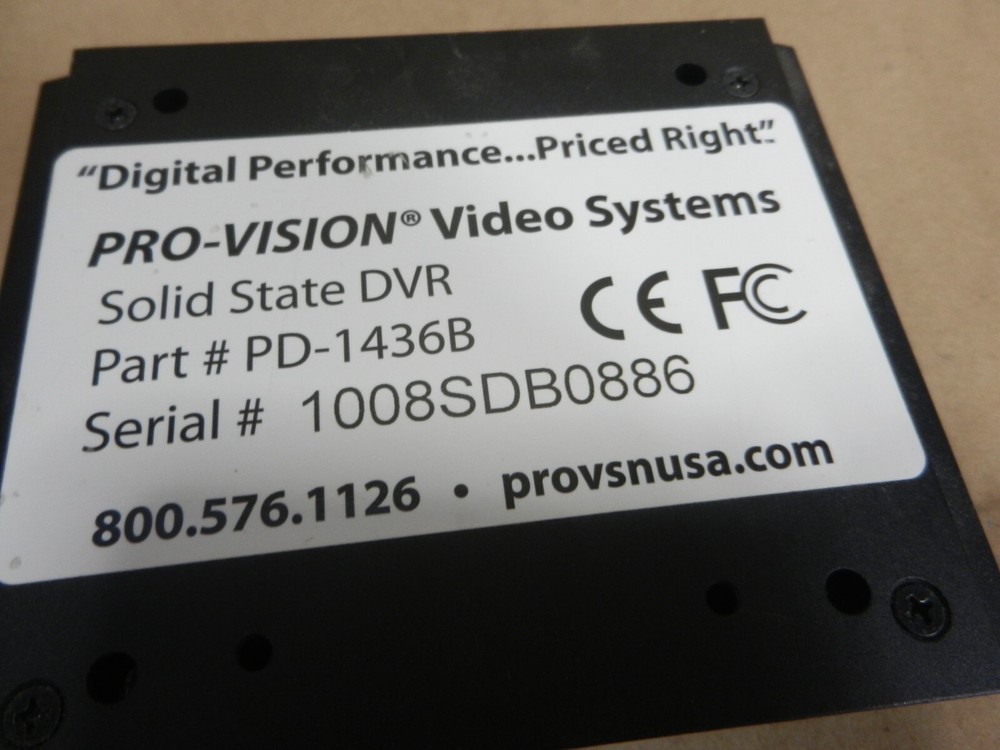PRO-VISION - Solid State DVR PD-1436B