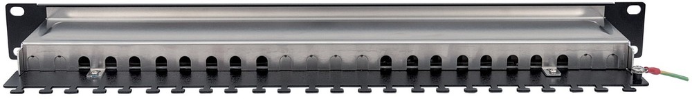 24-Port 1U Cat5e Unshielded Patch Panel, Top Entry Punch Down, Locking Function