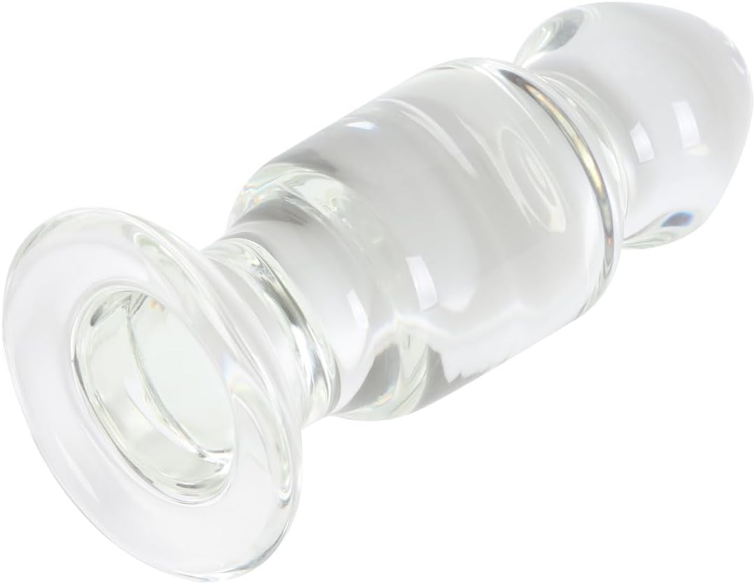 6.7" Large Glass Anal Plug Trainer Big Crystal Butt Plug Stimulator for Advanced