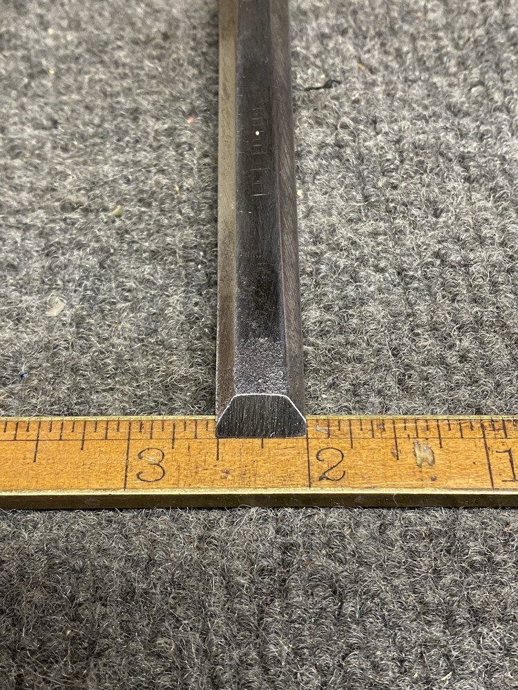 Vintage Pexto 1/2” Chisel With Hard Yellow Plastic Handle
